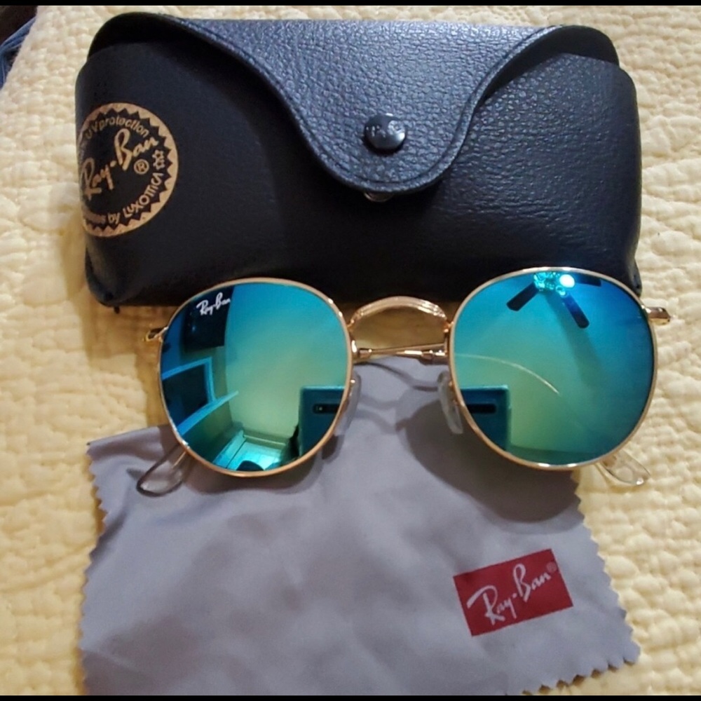 turquoise Ray Bans